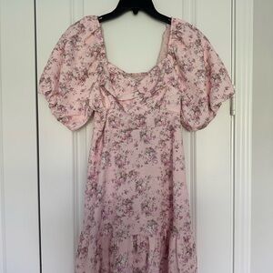 English Factory Pink Floral Dress